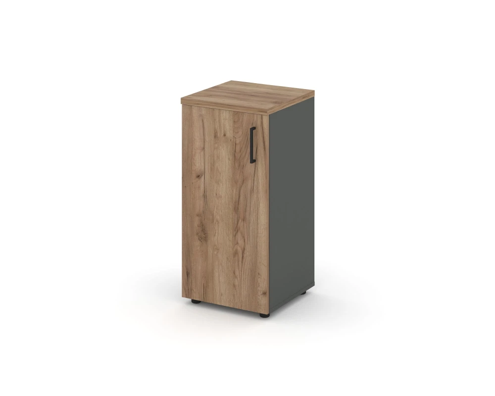 Шкаф низкий узкий левый закрытый 400x400x833 Стайл Проджект / Style Project