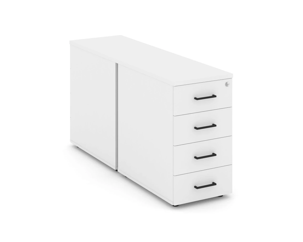 Тумба опорная/приставная с ящиками 416x1232x750 Style Project