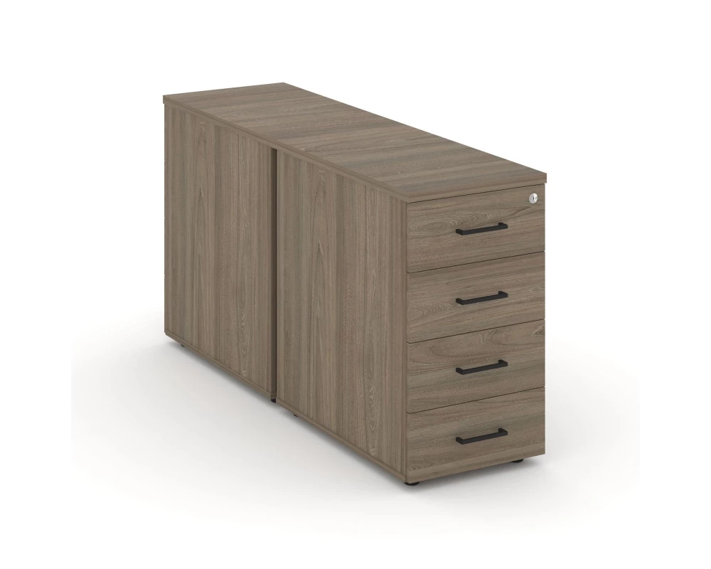 Тумба опорная/приставная с ящиками 416x1232x750 Style Project