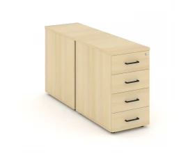 Тумба опорная/приставная с ящиками 416x1232x750 Style Project images