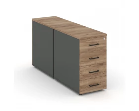 Тумба опорная/приставная с ящиками 416x1232x750 Style Project images