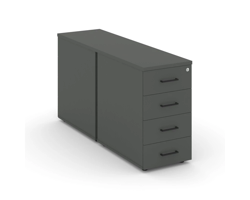 Тумба опорная/приставная с ящиками 416x1232x750 Style Project