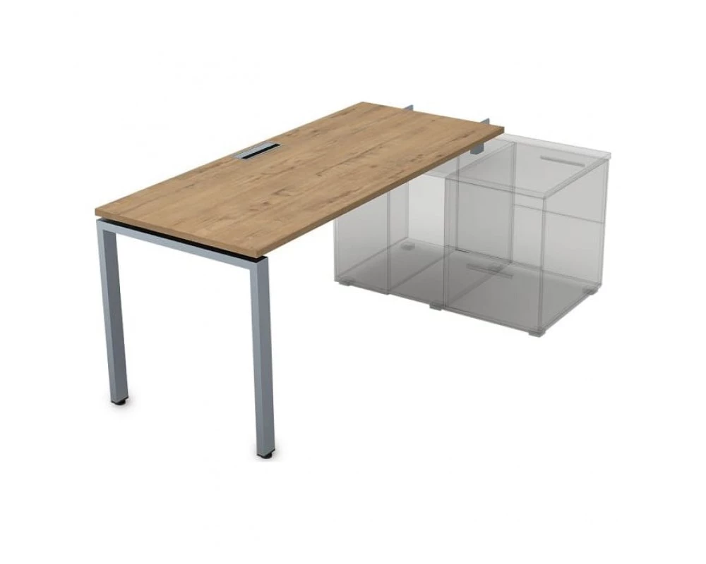 Стол рабочий прямолинейный для крепления на тумбу, начальный (1800*800*750) СПН-П.985 Gloss