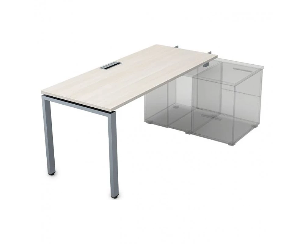 Стол рабочий прямолинейный для крепления на тумбу, начальный (1800*800*750) СПН-П.985 Gloss