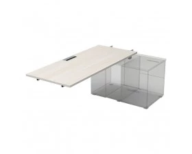 Стол рабочий прямолинейный для крепления на тумбу, средний (1600*700*750) СПС.974 Gloss images