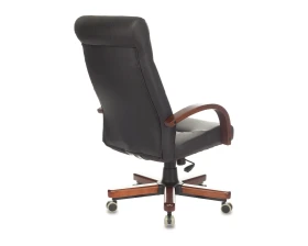 Кресло Бюрократ T-9928WALNUT/ECO Экокожа, Черный images