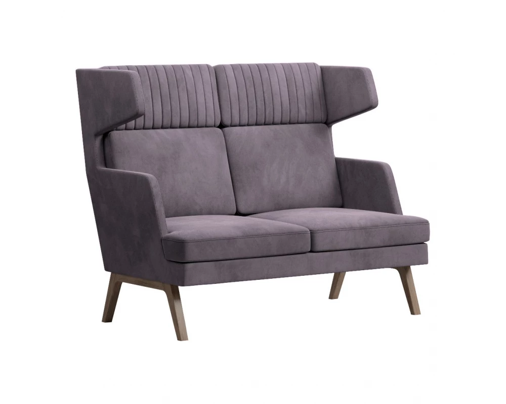 Диван Everprof Marko двухместный высокий Ткань, Коричневый