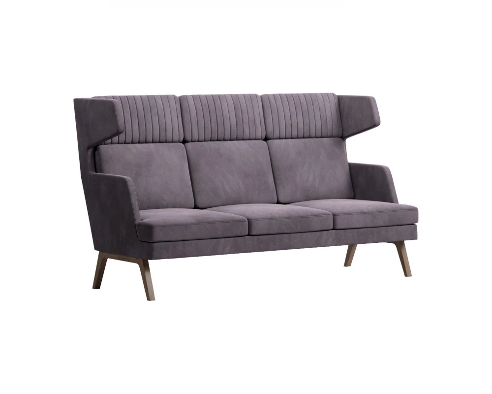 Диван Everprof Marko трехместный высокий Ткань, Коричневый