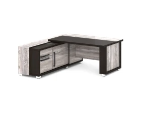 Стол с греденцией (беспроводная зарядка, 2xUSB, розетка) 1835х2016х750 Грейс / Grace images