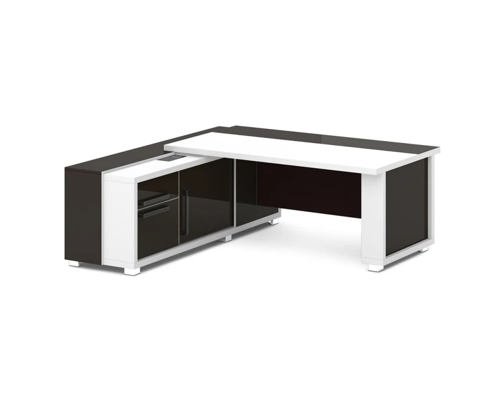 Стол с греденцией (беспроводная зарядка, 2xUSB, розетка) 2035х2016х750 Грейс / Grace