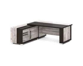 Стол с греденцией (беспроводная зарядка, 2xUSB, розетка) 2035х2016х750 Грейс / Grace images