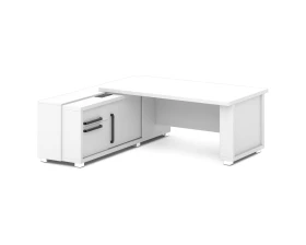 Стол с греденцией (беспроводная зарядка, 2xUSB, розетка) 2035х2016х750 Грейс / Grace images