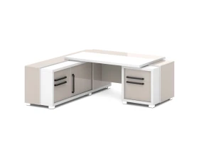 Стол с тумбой и греденцией 2070х2016х750 Грейс / Grace images