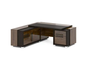 Стол с тумбой и греденцией 2070х2016х750 Грейс / Grace images