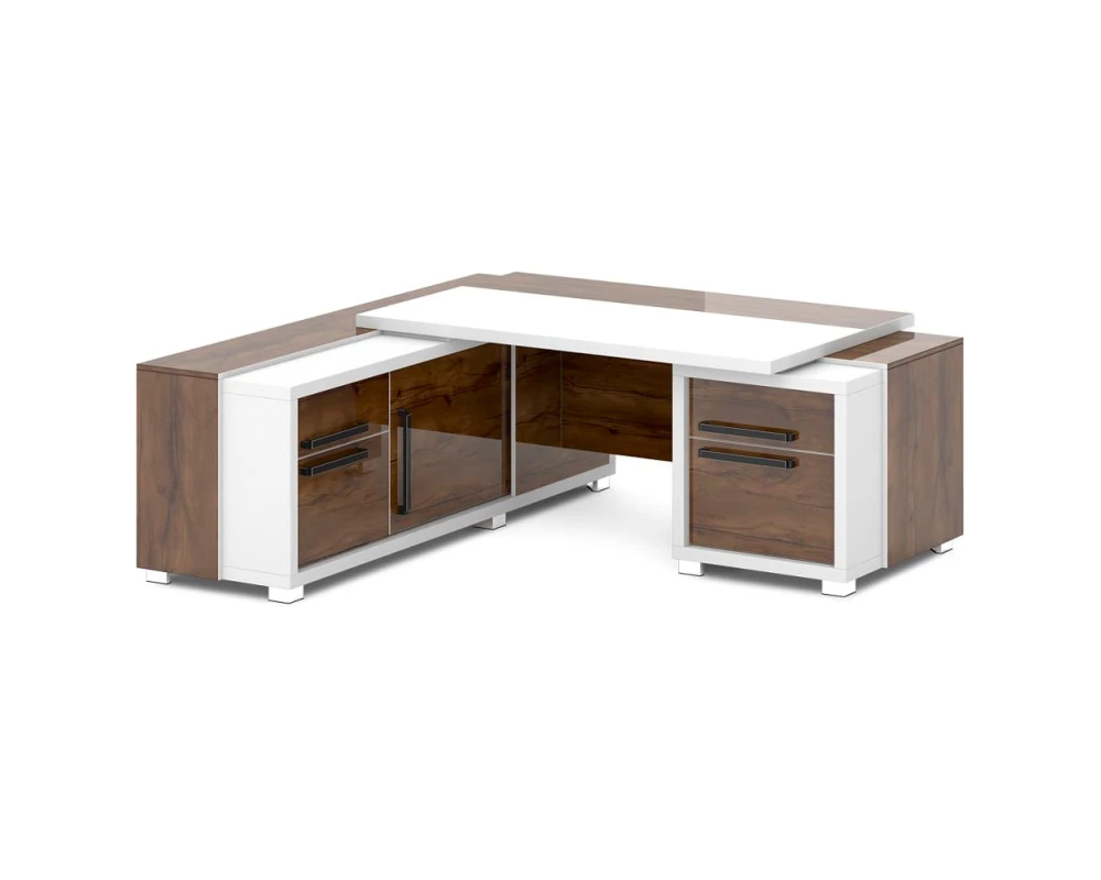 Стол с тумбой и греденцией 2070х2016х750 Грейс / Grace