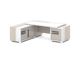 Стол с тумбой и греденцией 2270х2016х750 Грейс / Grace images