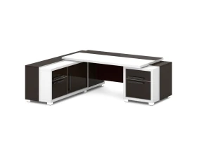 Стол с тумбой и греденцией 2270х2016х750 Грейс / Grace images