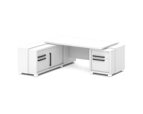 Стол с тумбой и греденцией 2270х2016х750 Грейс / Grace images