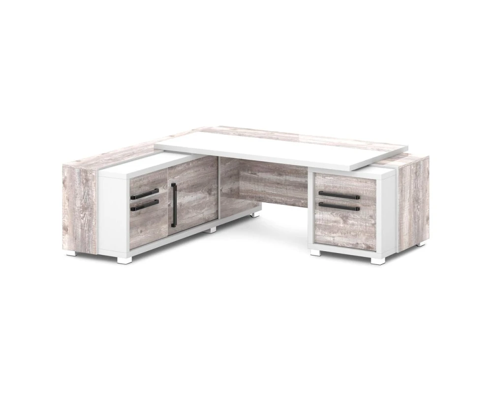 Стол с тумбой и греденцией 2270х2016х750 Грейс / Grace