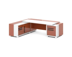 Стол с тумбой и греденцией 2470х2016х750 Грейс / Grace images