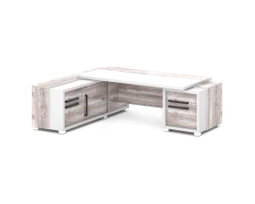 Стол с тумбой и греденцией 2470х2016х750 Грейс / Grace images