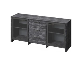 Тумба с 2 дверьми в алюминевом профиле и 3 ящиками Фестус / Festus images