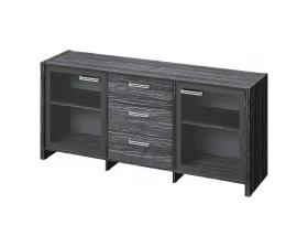 Тумба с 2 дверьми в алюминевом профиле и 3 ящиками Фестус / Festus images