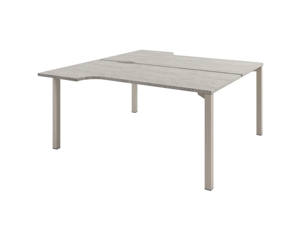 Стол-тандем эргономичный на 2 рабочих места D-62 Solution