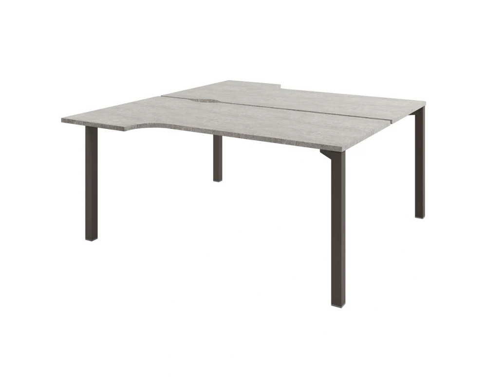 Стол-тандем эргономичный на 2 рабочих места D-62 Solution