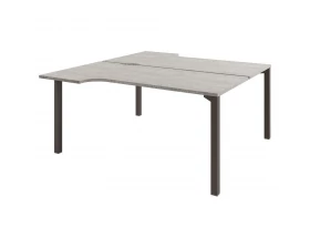 Стол-тандем эргономичный на 2 рабочих места D-62 Solution images