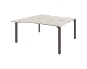 Стол-тандем эргономичный на 2 рабочих места D-62 Solution images