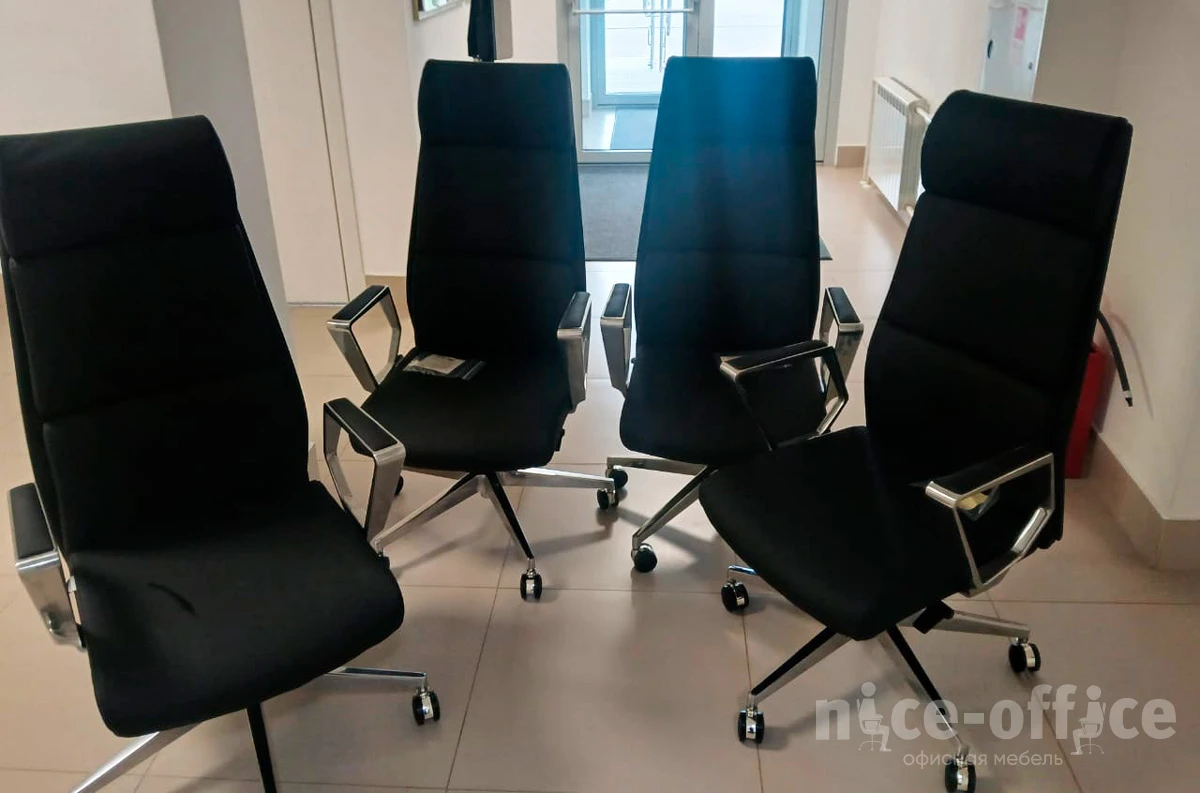 Кресло Norden Лондон ЛЮКС Экокожа, Черный фото в интерьере 1