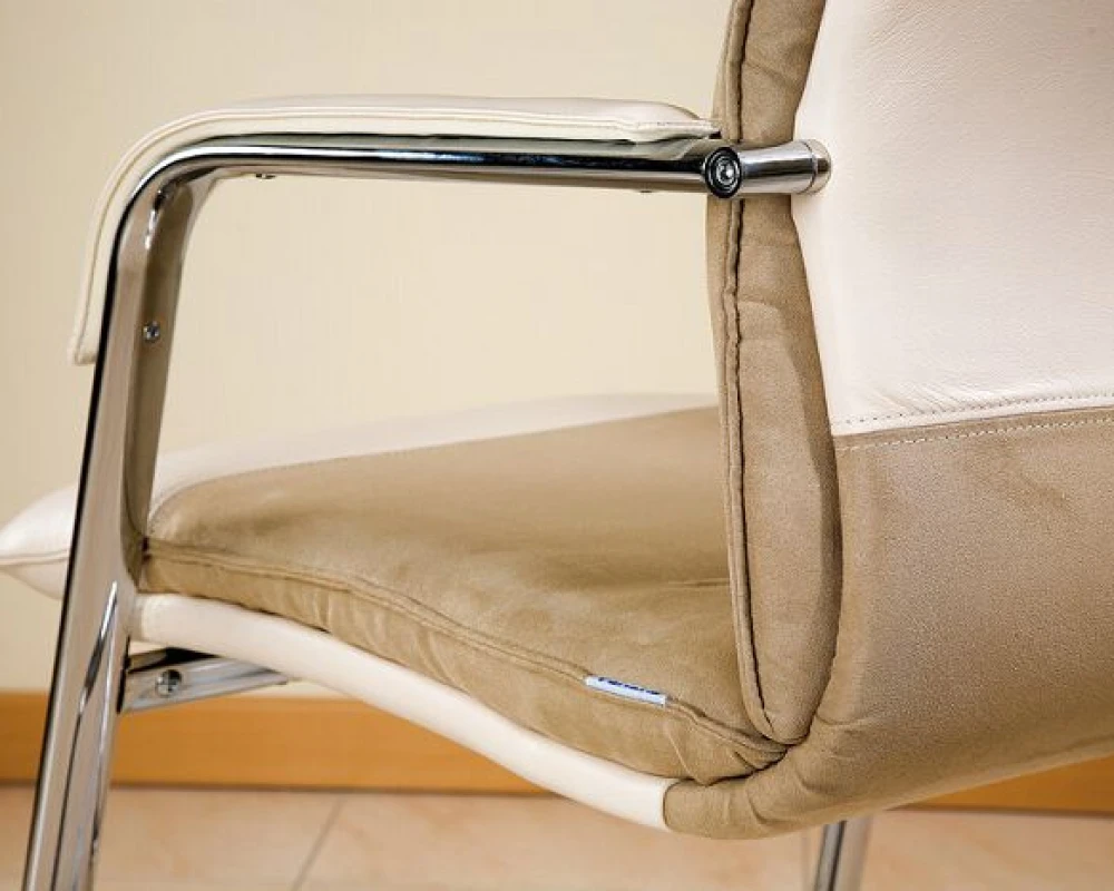 Кресло БЕРЛИН В, комб, хром