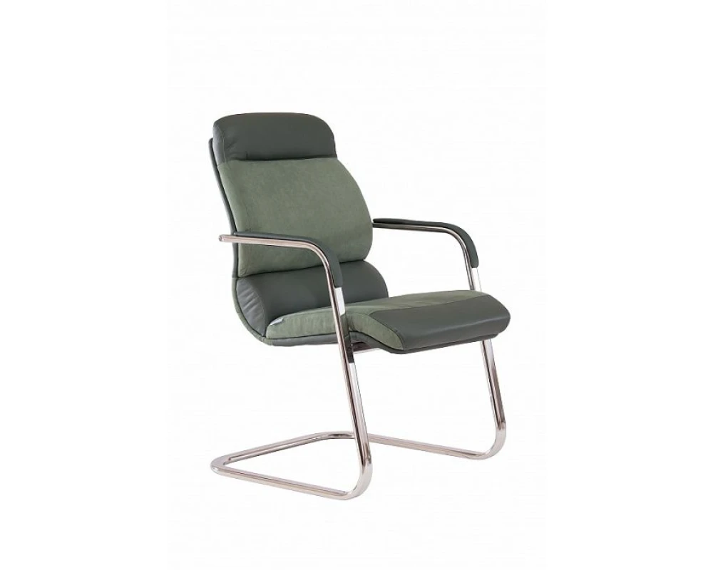 Кресло КОМФОРТ В, комб, хром