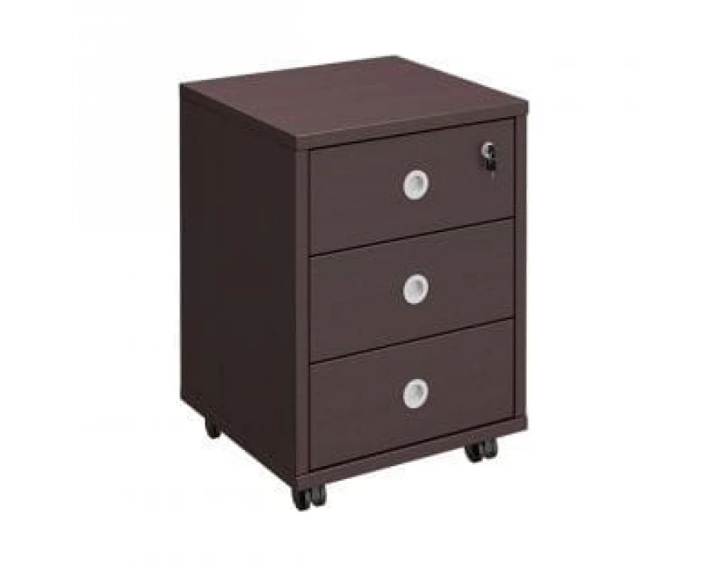Тумба выкатная 3 ящика с центральным замком 48x45x66 Born
