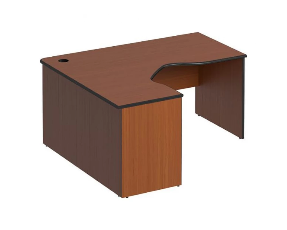 Стол письменный эргономичный левый 160x140x75 Дин-Р