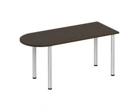 Стол письменный полукруглый на хромированных опорах ФР 2102 Formula images