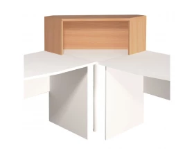 Надстройка на стол угловая 996х264х346 Монолит images