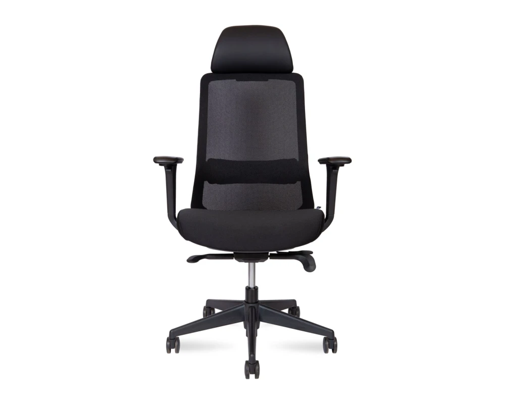 Кресло Norden Комо блэк / Como black Сетка/ Ткань, Черный