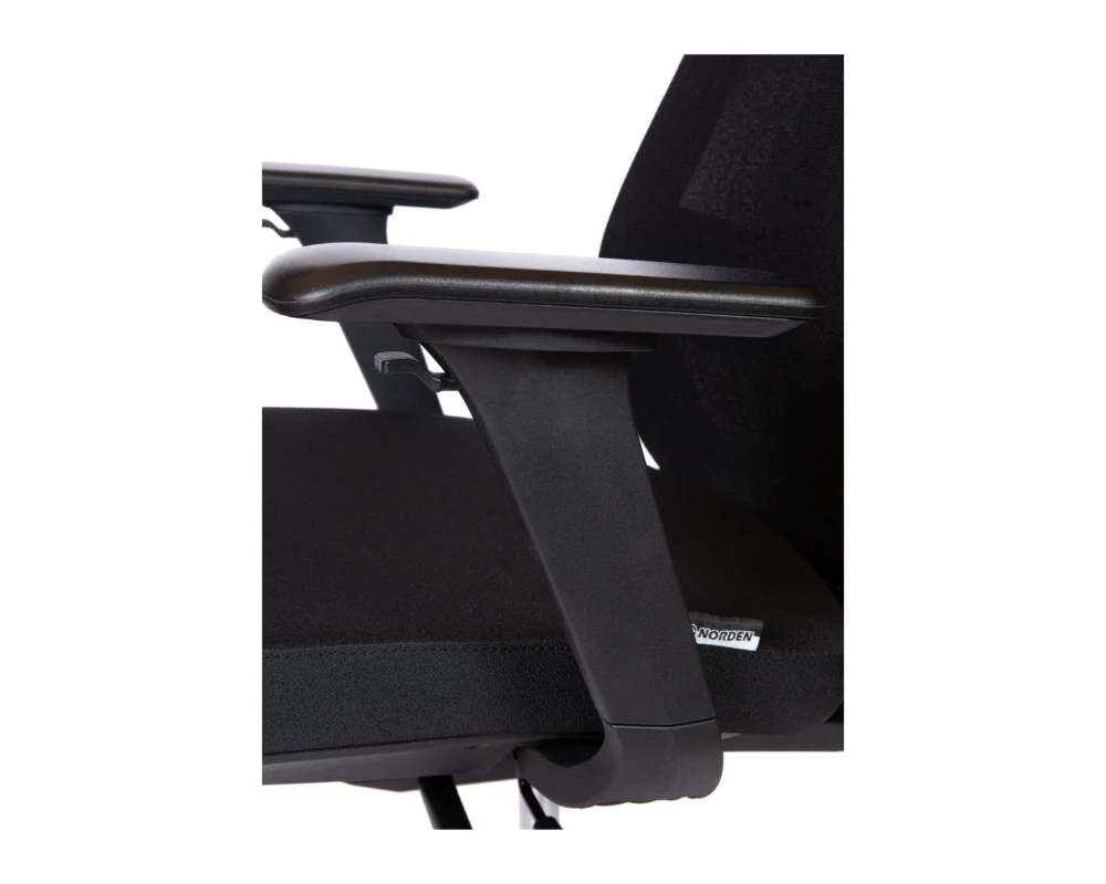 Кресло Norden Комо блэк / Como black Сетка/ Ткань, Черный