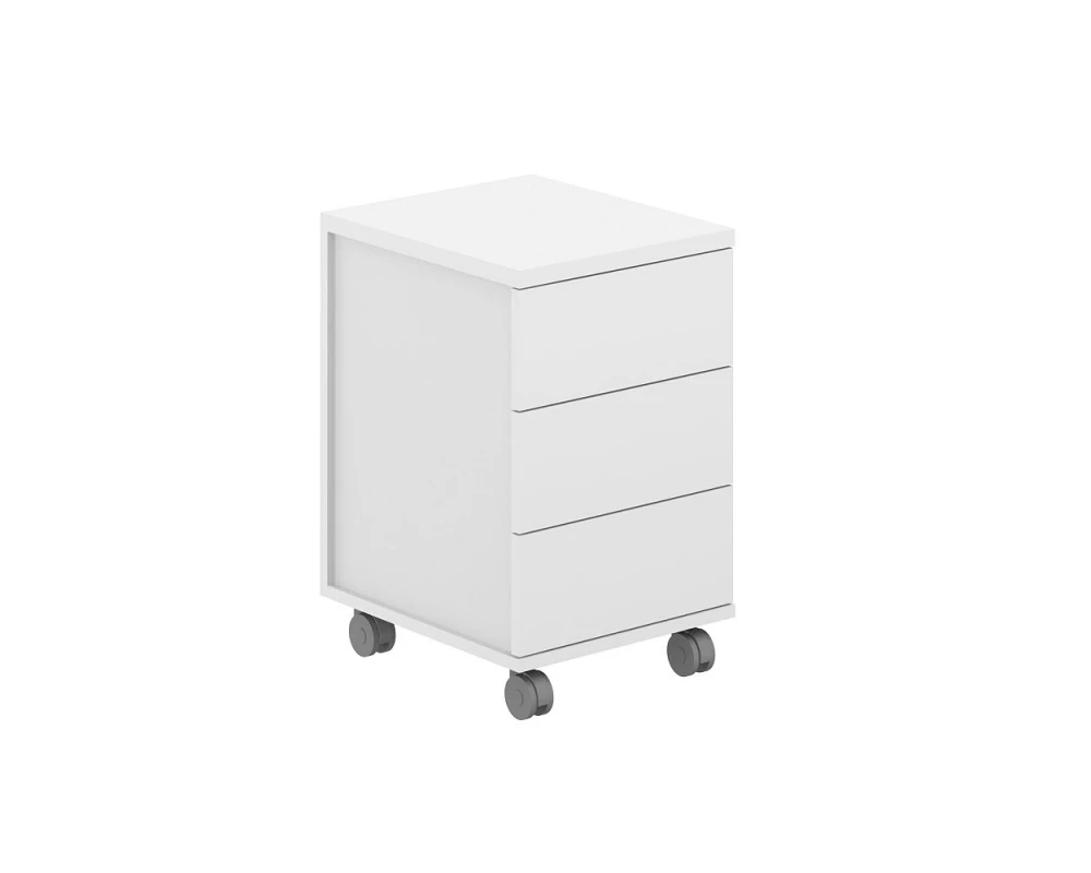 Тумба мобильная 3 ящ. ЛДСП 404х460х619 Allegro Белый