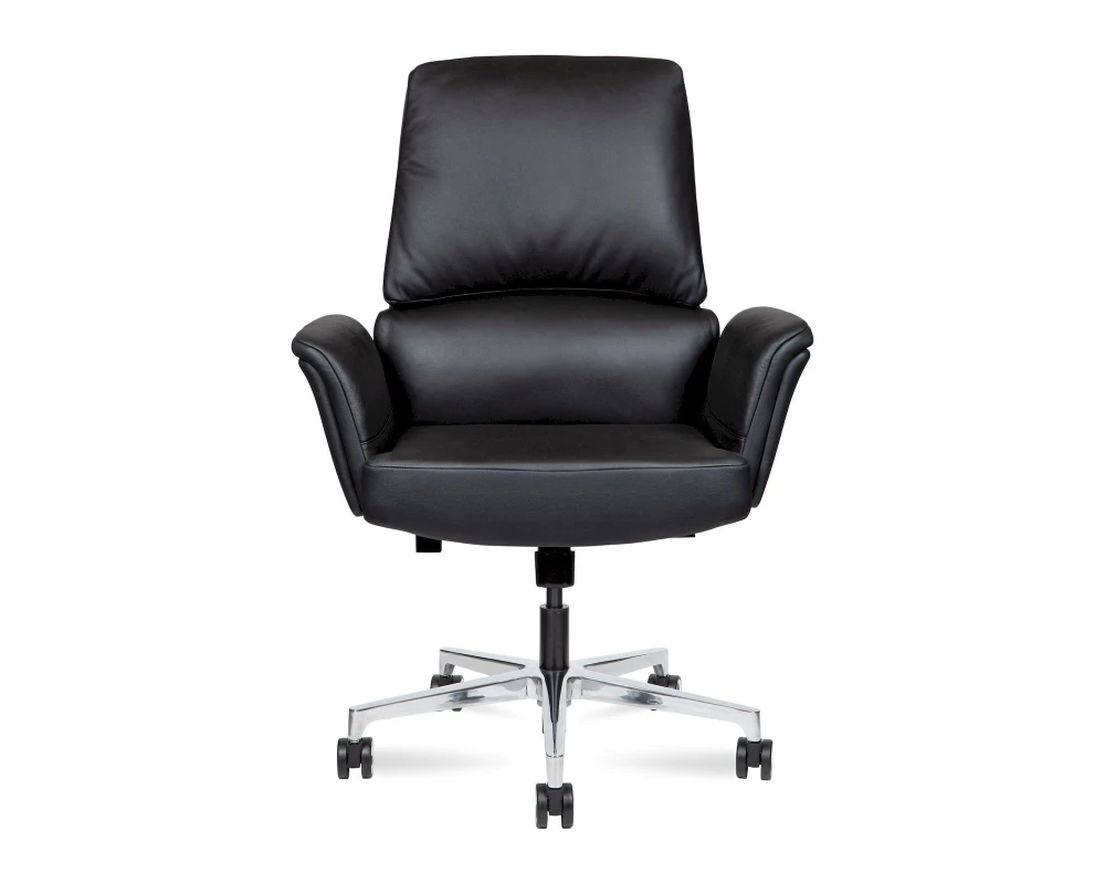 Кресло Norden Бонно / Bonno LB Натуральная кожа, Черный