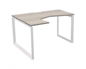 Стол эргономичный левый на металлокаркасе НТМП.О-040.ЛВ Аргентум images