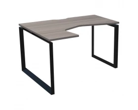 Стол эргономичный левый на металлокаркасе НТМП.О-060.ЛВ Аргентум images