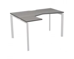 Стол эргономичный левый на металлокаркасе НТМП.П-040.ЛВ Аргентум images