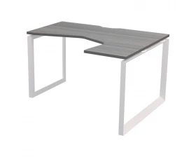 Стол эргономичный правый на металлокаркасе НТМП.О-040.ПР Аргентум images