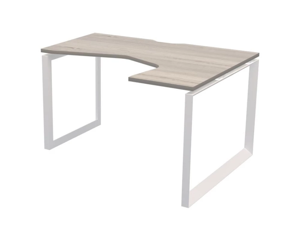 Стол эргономичный правый на металлокаркасе НТМП.О-040.ПР Аргентум