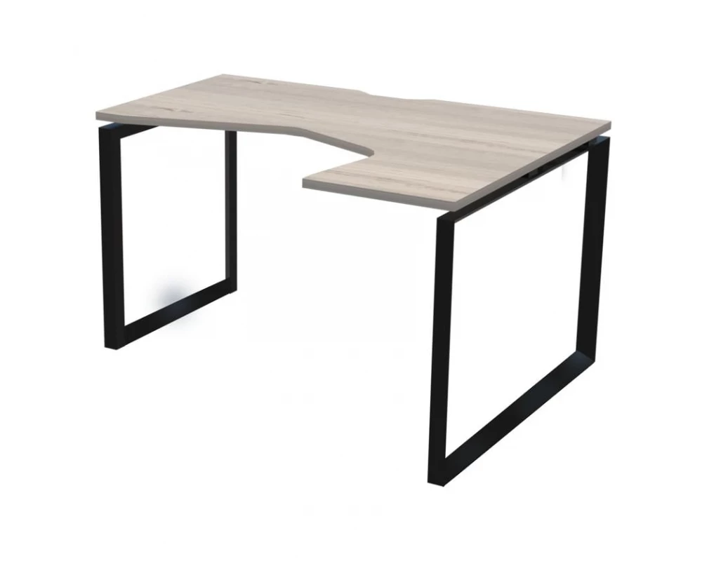 Стол эргономичный правый на металлокаркасе НТМП.О-060.ПР Аргентум