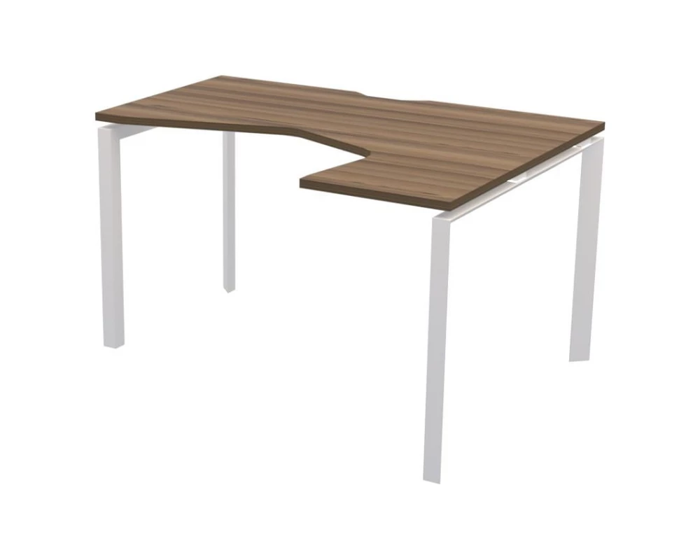 Стол эргономичный правый на металлокаркасе НТМП.П-060.ПР Аргентум