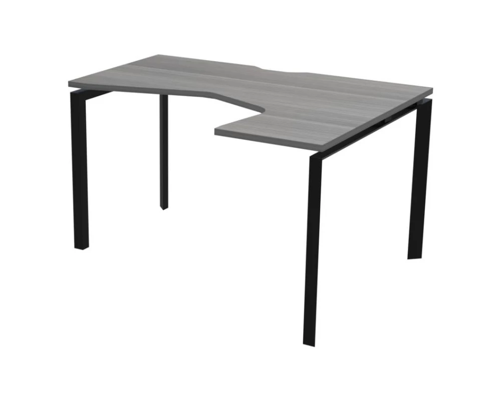 Стол эргономичный правый на металлокаркасе НТМП.П-060.ПР Аргентум